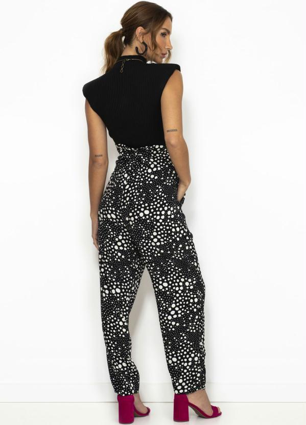 Farm - Body Tricot Ombreira Preto 4