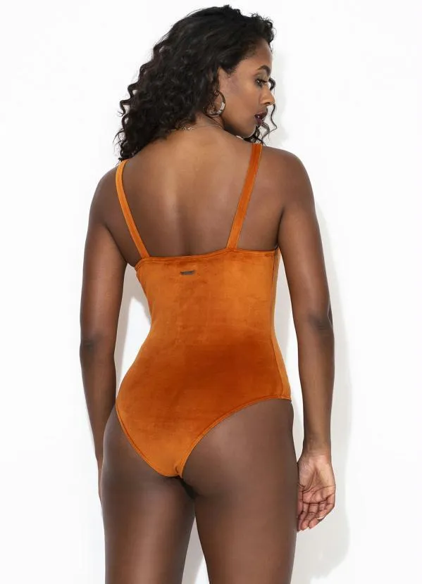 Forum - Body Veludo Molhado Marrom 7