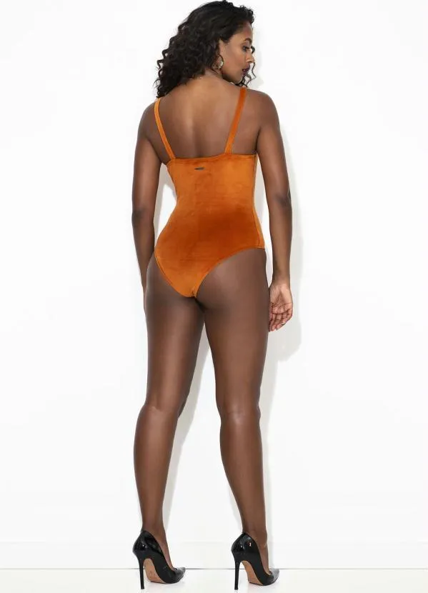 Forum - Body Veludo Molhado Marrom 9