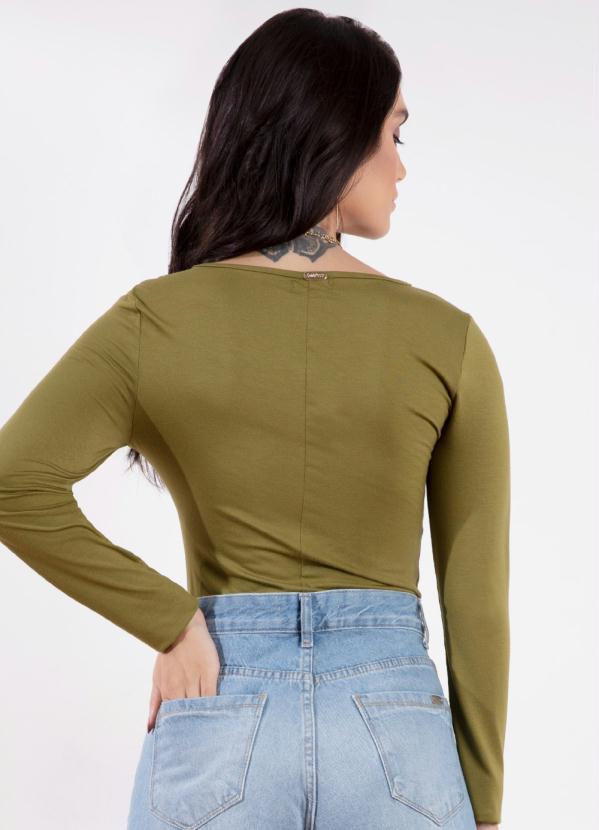 Queima Estoque - Body Verde com Detalhe Ajustável 2