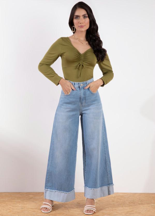 Queima Estoque - Body Verde com Detalhe Ajustável 5