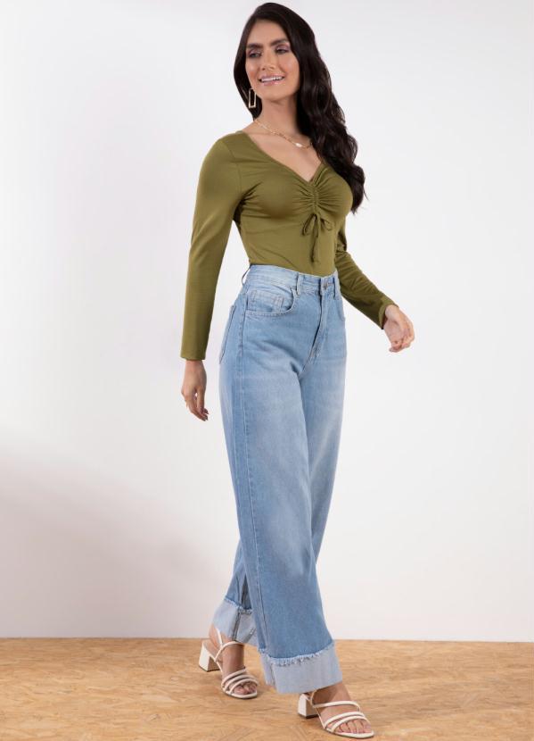 Queima Estoque - Body Verde com Detalhe Ajustável 7