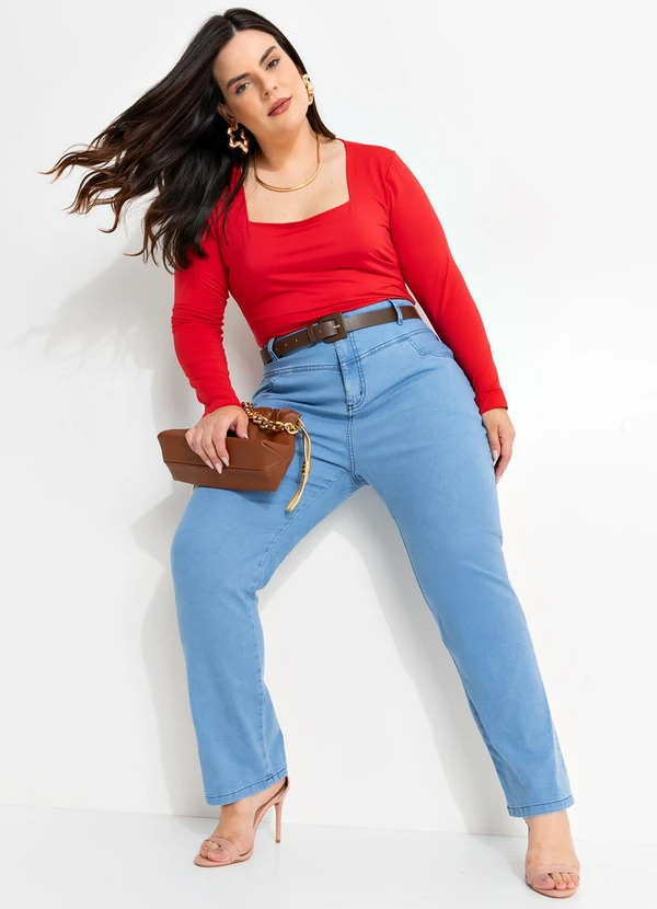 Marguerite - Body Vermelho em Malha Fria 5