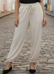 Cala Aladim Bege em Crepe Plano