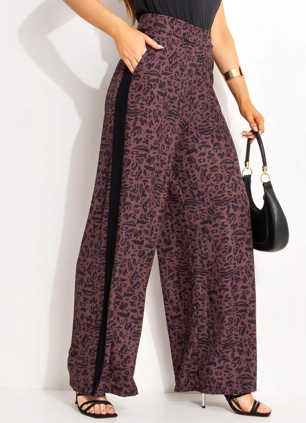 Quintess - Calça Animal Print em Alfaiataria 2