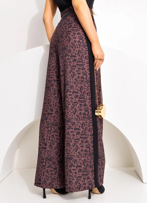 Quintess - Calça Animal Print em Alfaiataria 3