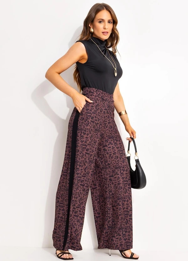 Quintess - Calça Animal Print em Alfaiataria 7