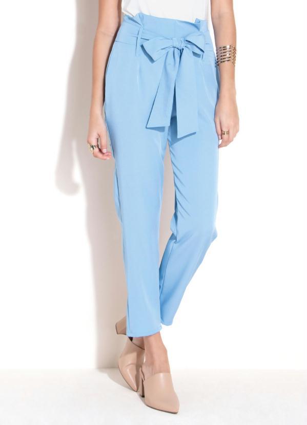 Quintess - Calça Azul Clochard com Faixa