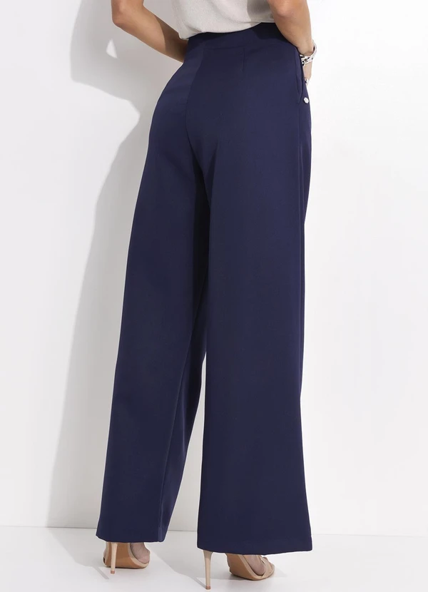 Quintess - Calça Azul Marinho em Alfaiataria 2