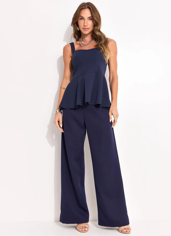 Quintess - Calça Azul Marinho em Alfaiataria 5