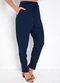 Moda Pop - Calça Azul Marinho em Malha - variação: Azul Marinho