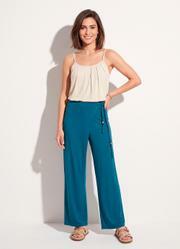 Cal�a Azul Petr�leo em Malha de Viscose