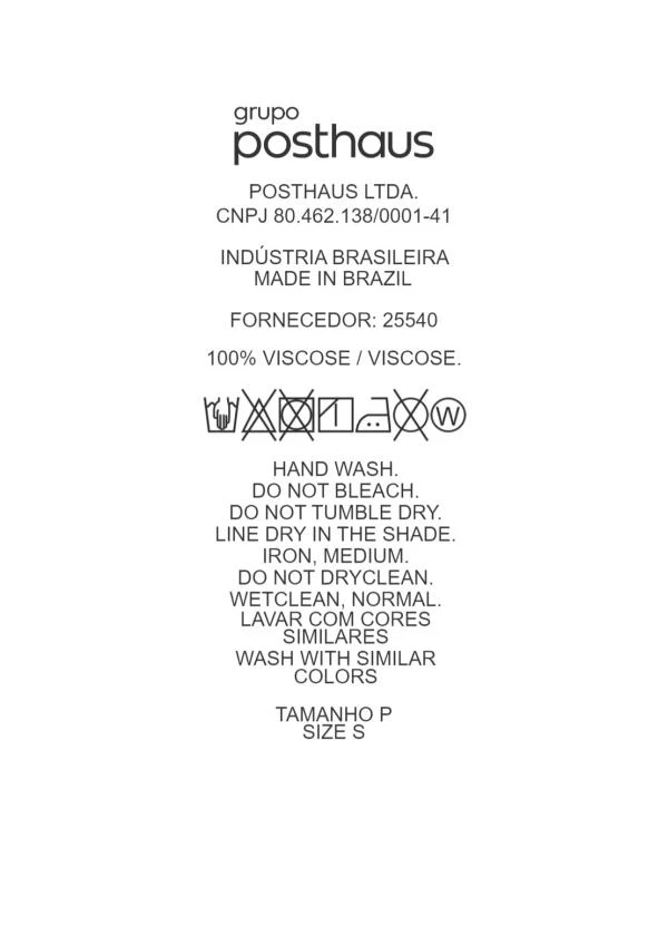 Quintess - Calça Bege em Viscose Plana Sarjada 14