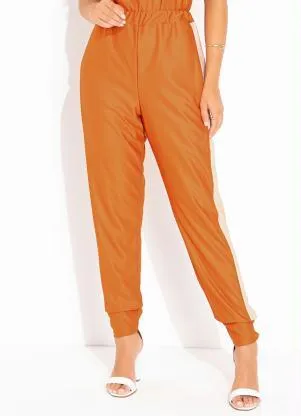 Calça Bicolor com Recortes Rosalie