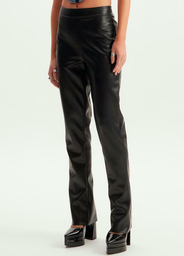 Lança Perfume - Calça Boot Cut Cintura Alta Preto