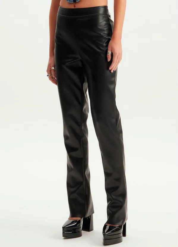 Lança Perfume - Calça Boot Cut Cintura Alta Preto