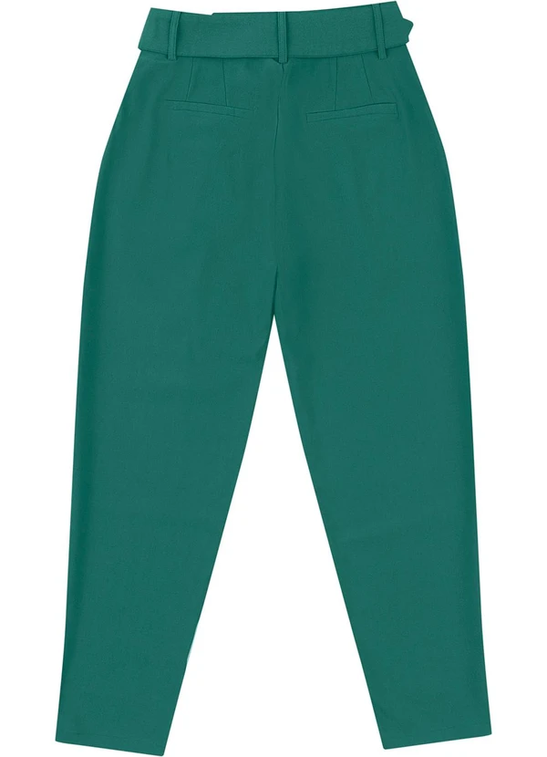 Malwee - Calça Carrot Alfaiataria Verde  4