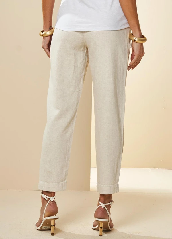 Doce Trama - Calça Cintura Alta Celebration Branco 2