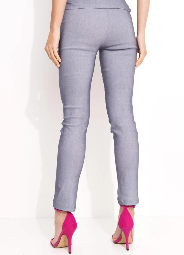 Quintess - Calça Cinza Claro em Bengaline 2