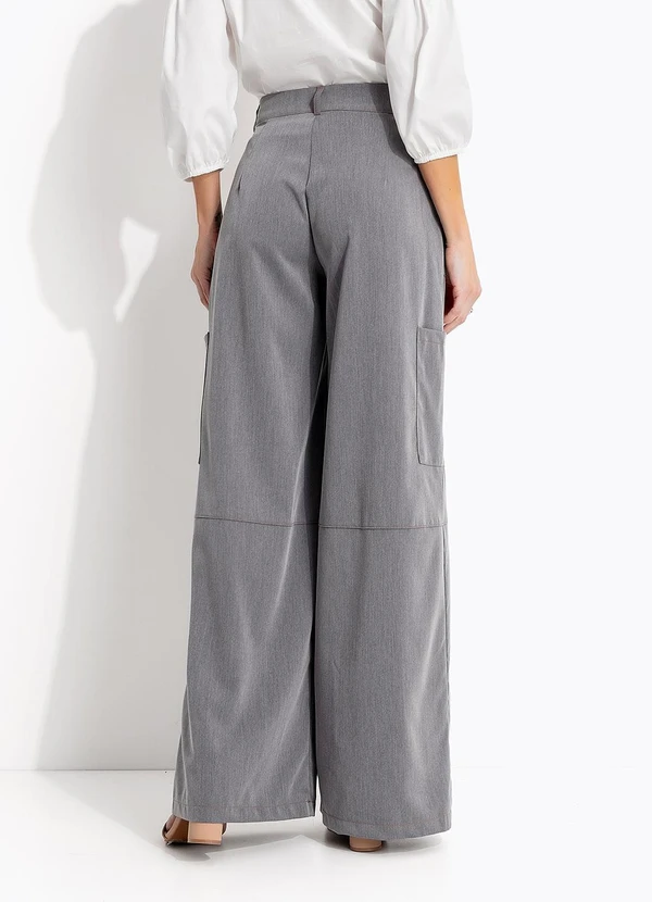 Quintess - Calça Cinza em Alfaiataria 4