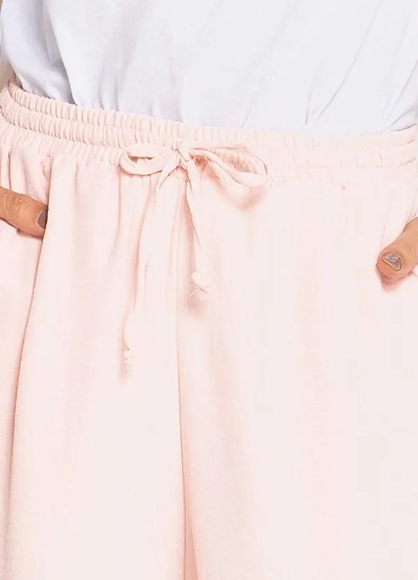 bonprix - Calça com Amarração Rosa Claro 3