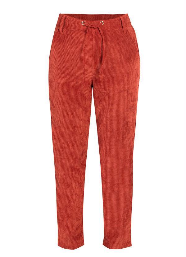 bonprix - Calça com Bolsos Cintura Alta Ferrugem 2