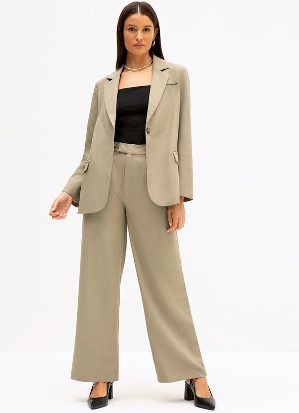 Principessa - Calça com Transpasse no Cós Lindamir Marrom 3