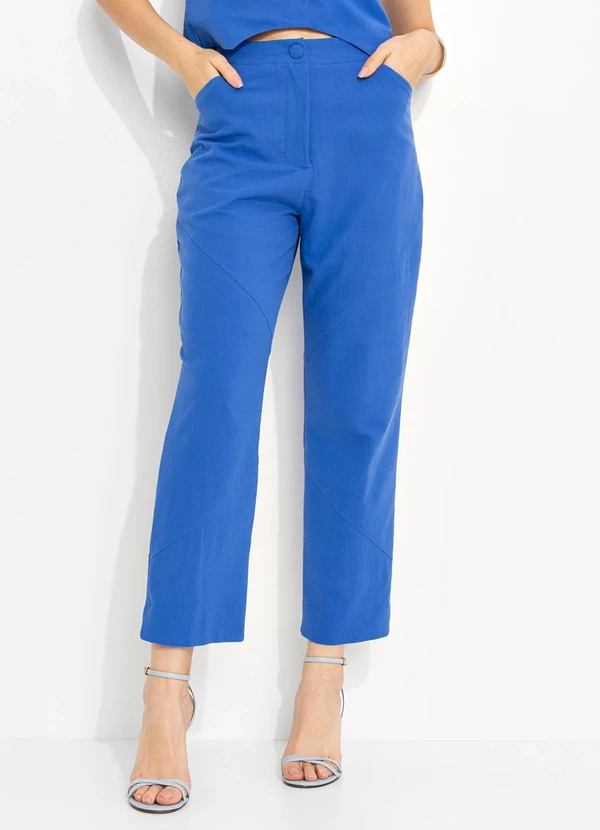 You Premium - Calça em Alfaiataria Azul