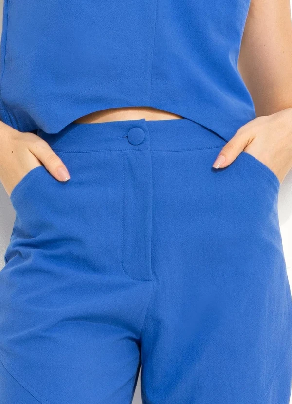 You Premium - Calça em Alfaiataria Azul 6