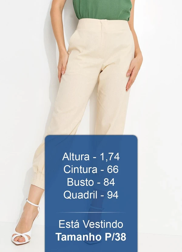 You Premium - Calça em Viscolinho Bege 5