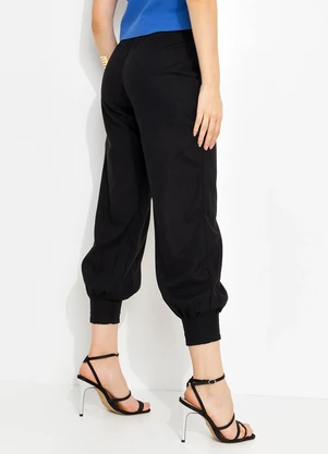 You Premium - Calça em Viscolinho Preto - YOU PREMIUM