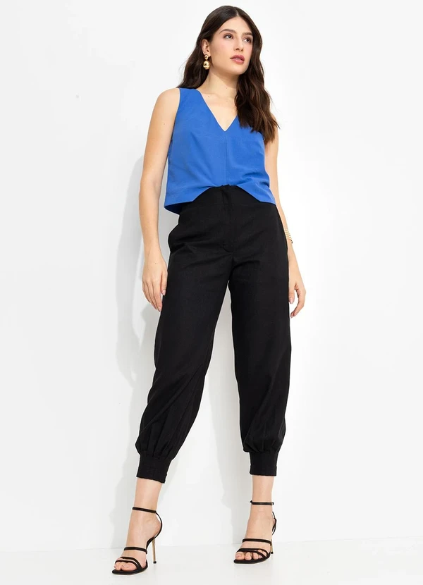 You Premium - Calça em Viscolinho Preto 4