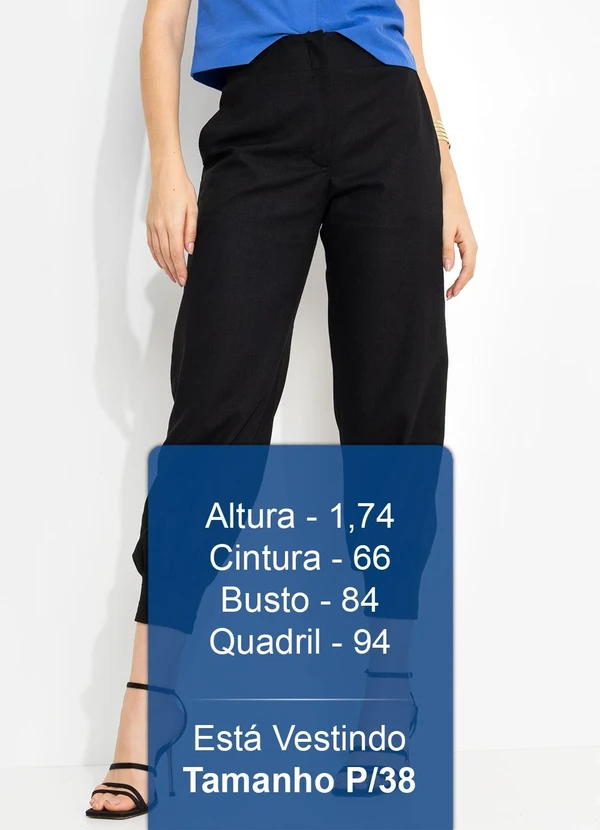 You Premium - Calça em Viscolinho Preto 5