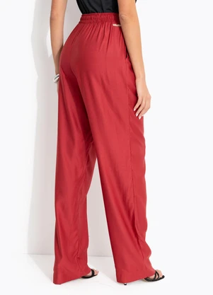 Colcci - Calça em Viscose Vermelho - COLCCI