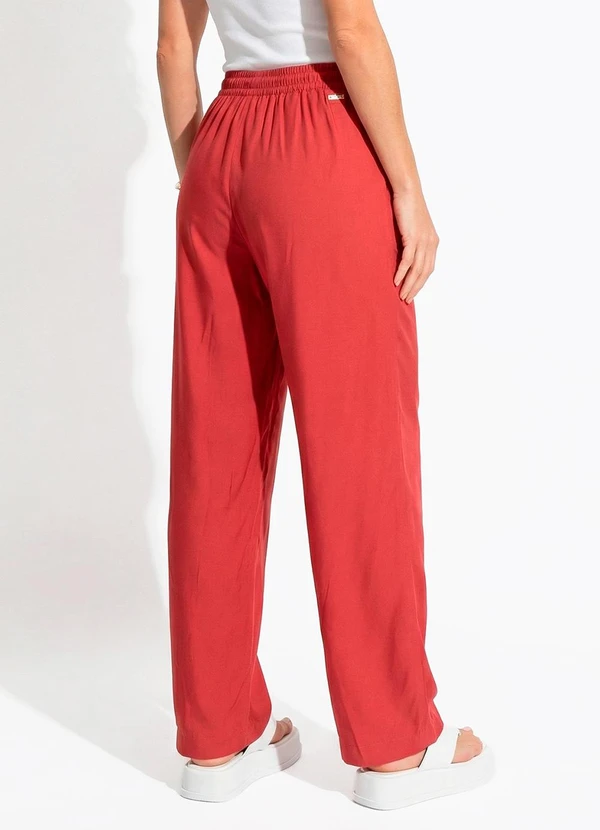 Colcci - Calça em Viscose Vermelho 2