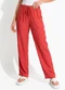 Colcci - Calça em Viscose Vermelho - variação: Vermelho
