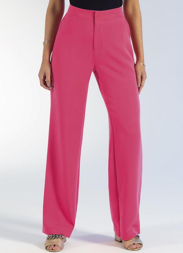 Gris - Calça Estruturada em Alfaiataria Rosa