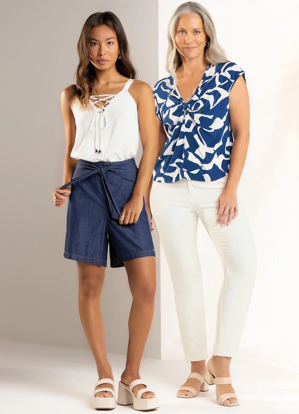 Marialícia - Calca Feminina Alfaiataria Bege 2