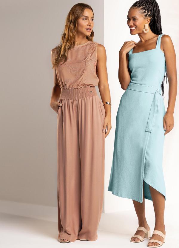 Marialícia - Calca Feminina Cintura Alta Marrom 4