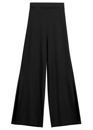 Marialícia - Calca Feminina com Fendas Preto - MARIALÍCIA