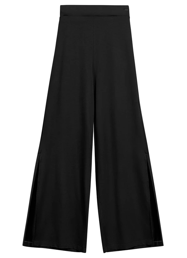 Marialícia - Calca Feminina com Fendas Preto