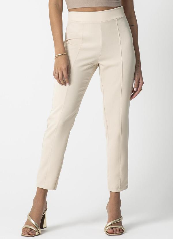 Habana - Calça Feminina de Alfaiataria Off White