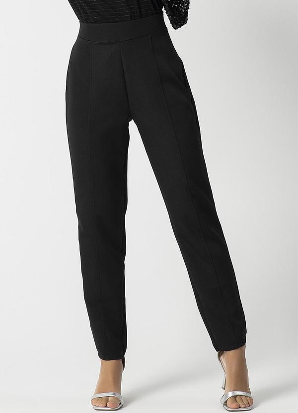 Habana - Calça Feminina de Alfaiataria Preto
