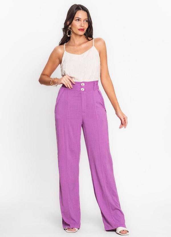 Endless - Calça Feminina em Viscose Roxo 3