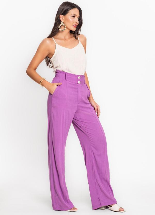 Endless - Calça Feminina em Viscose Roxo 4