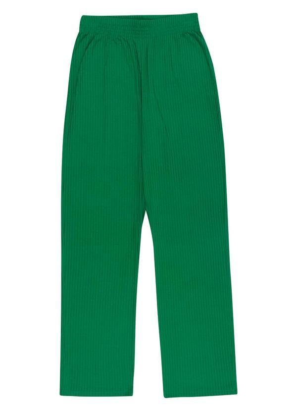 Habana - Calça Feminina Leve Pantalona Verde