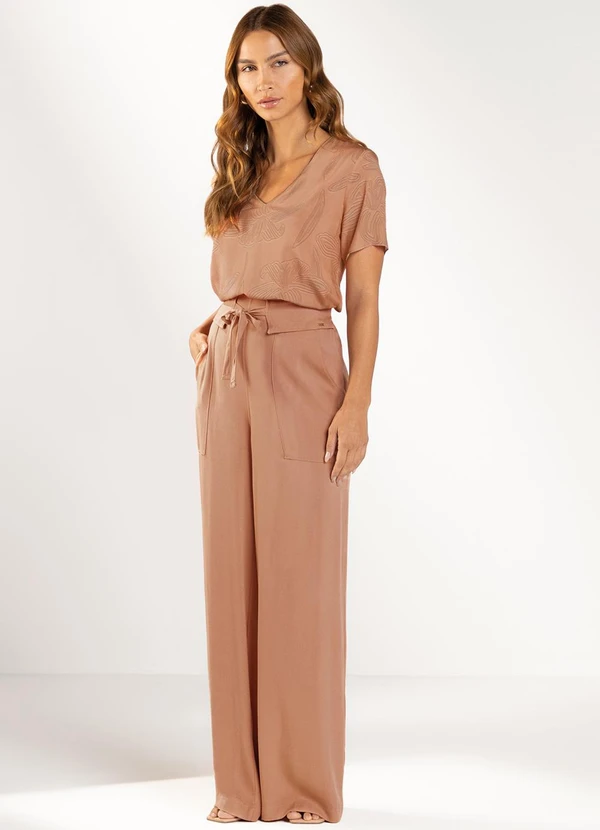 Marialícia - Calca Feminina Moderna Marrom 2