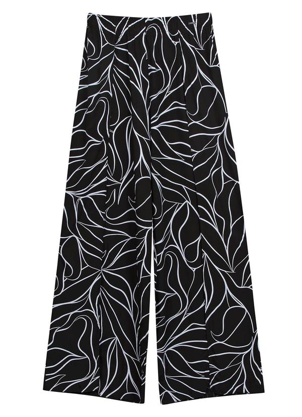 Marialícia - Calca Feminina Pantalona Preto
