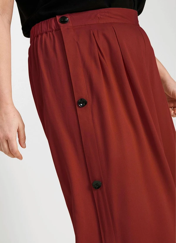 bonprix - Calça Ferrugem em Viscose Plana 4