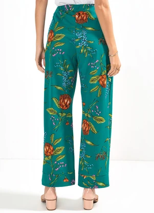 Moda Pop - Calça Floral Delicado em Malha - MODA POP
